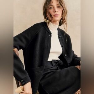 EUC Sezane black Noe Cardigan